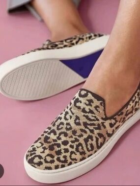 Rothy's | Leopard-Print Slip-On Sneakers | size 8